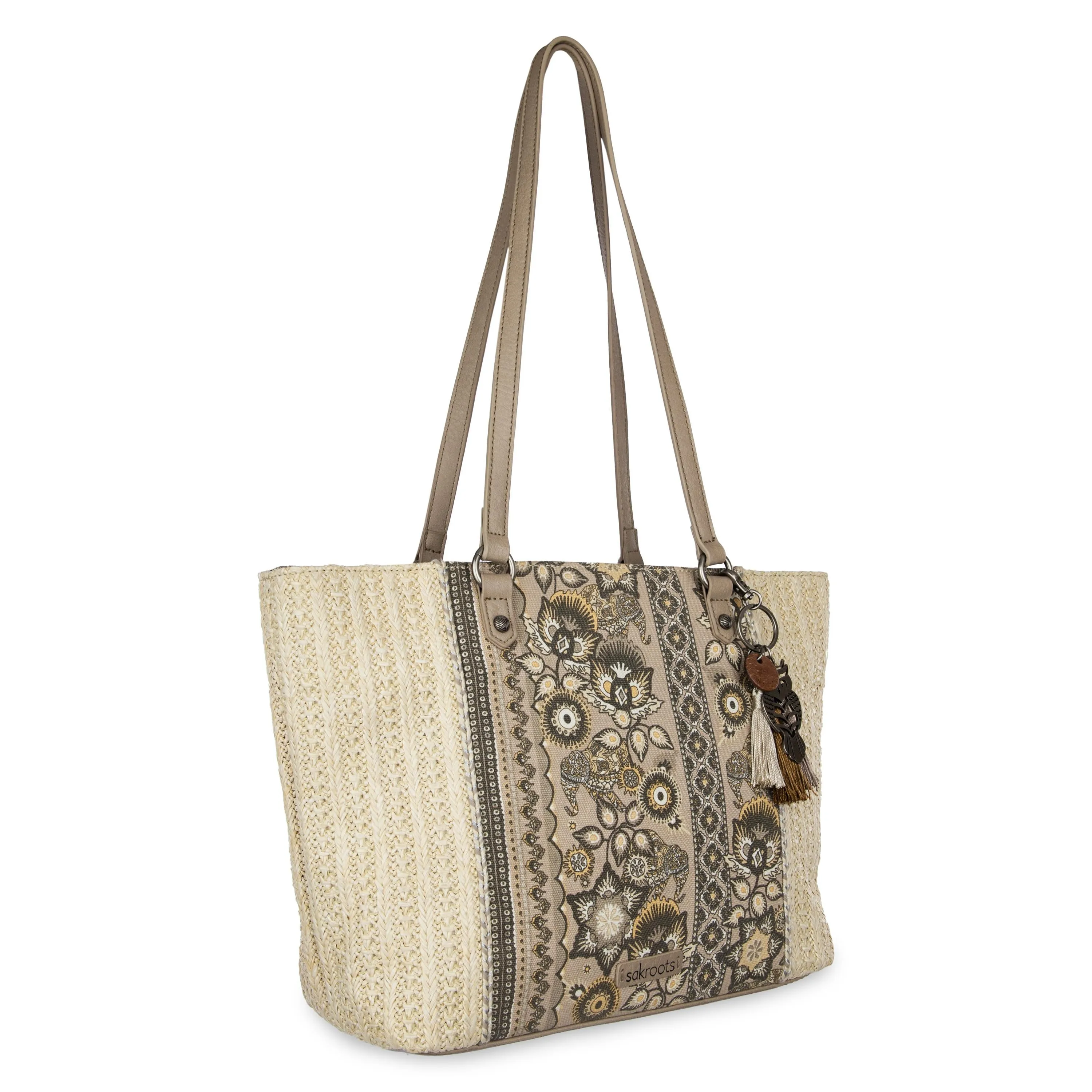 Metro Tote - Straw - Sand Tapestry