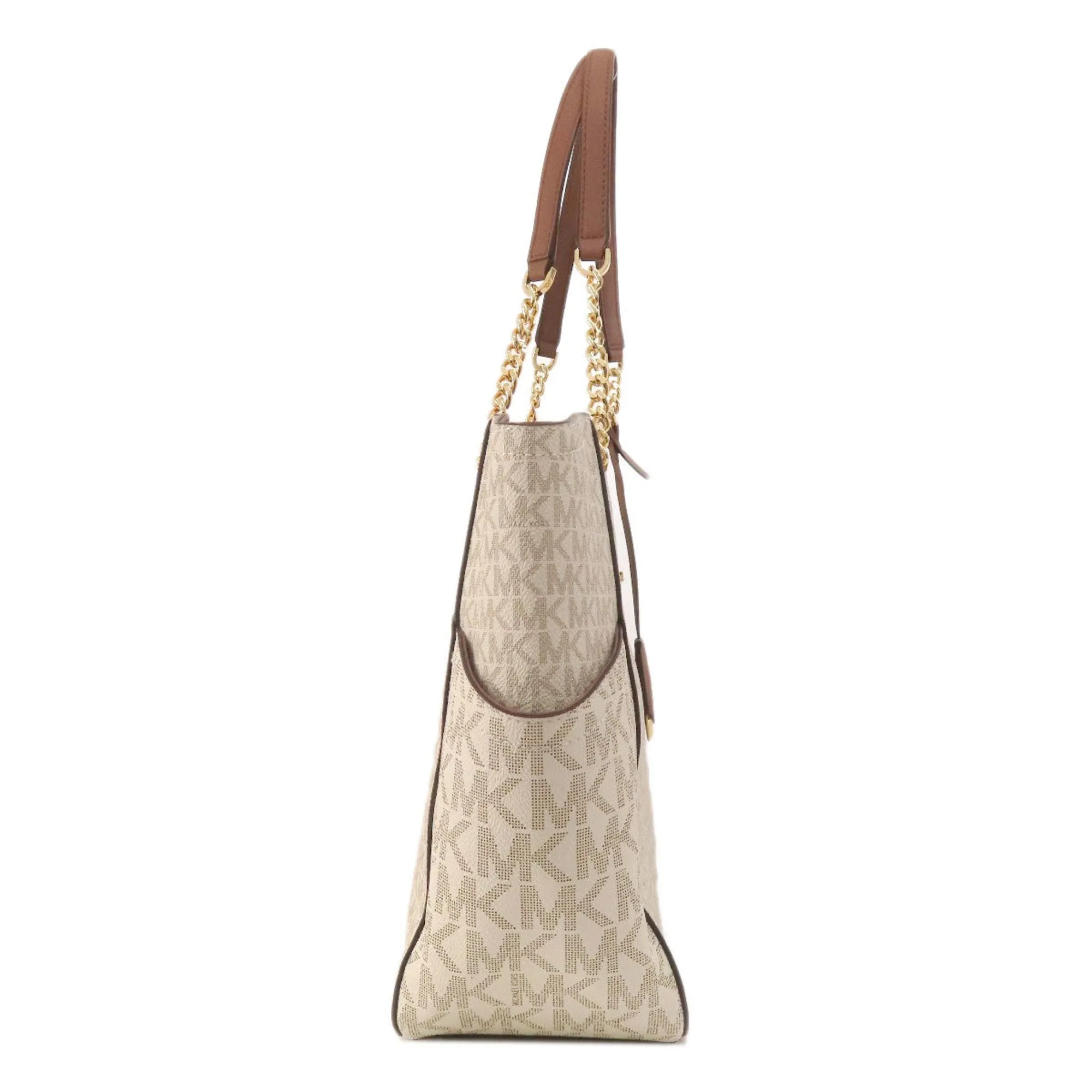 Michael Kors  Leather Coated Canvas Tote Bag (Pre-Owned)