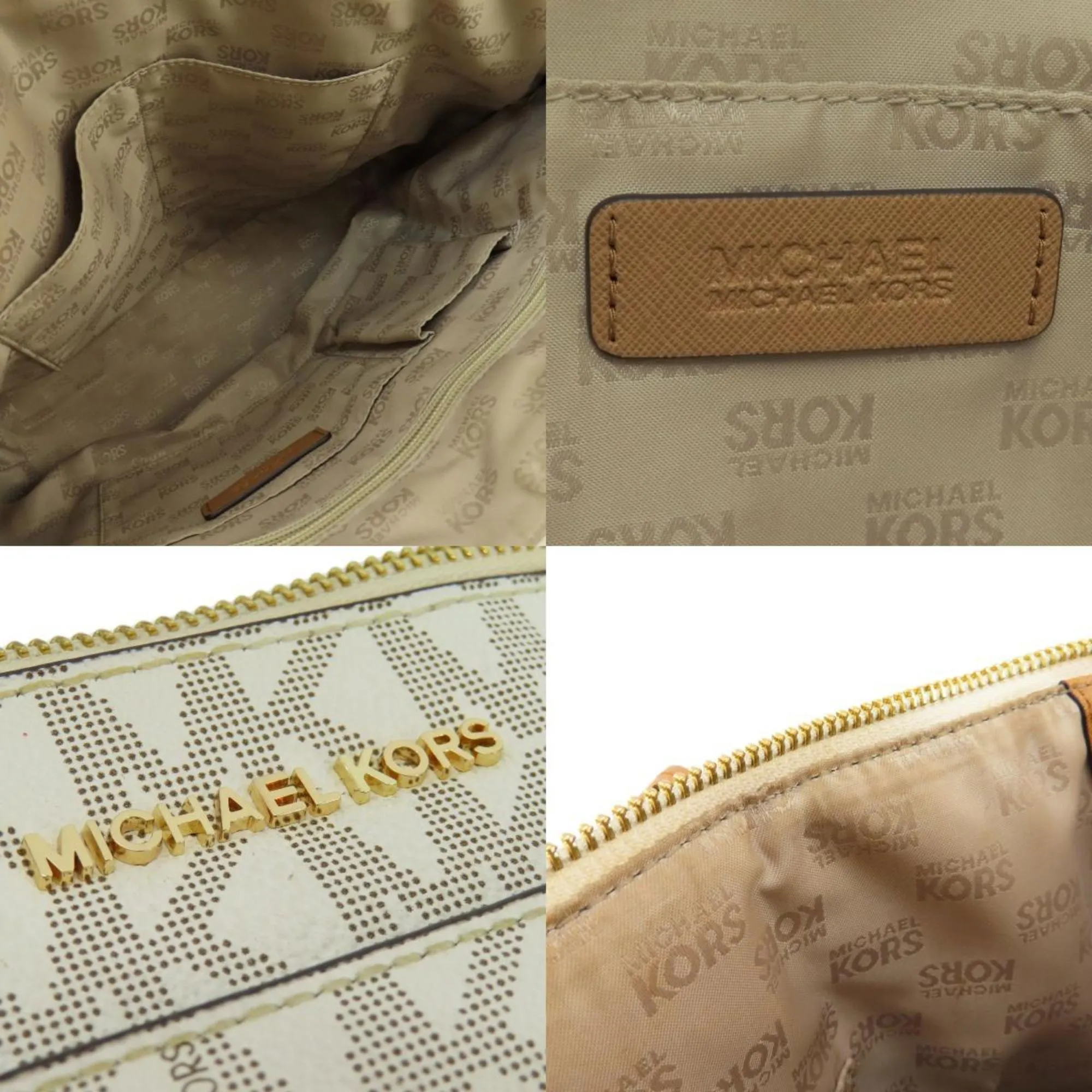 Michael Kors   Leather Coated Canvas Tote Bag (Pre-Owned)