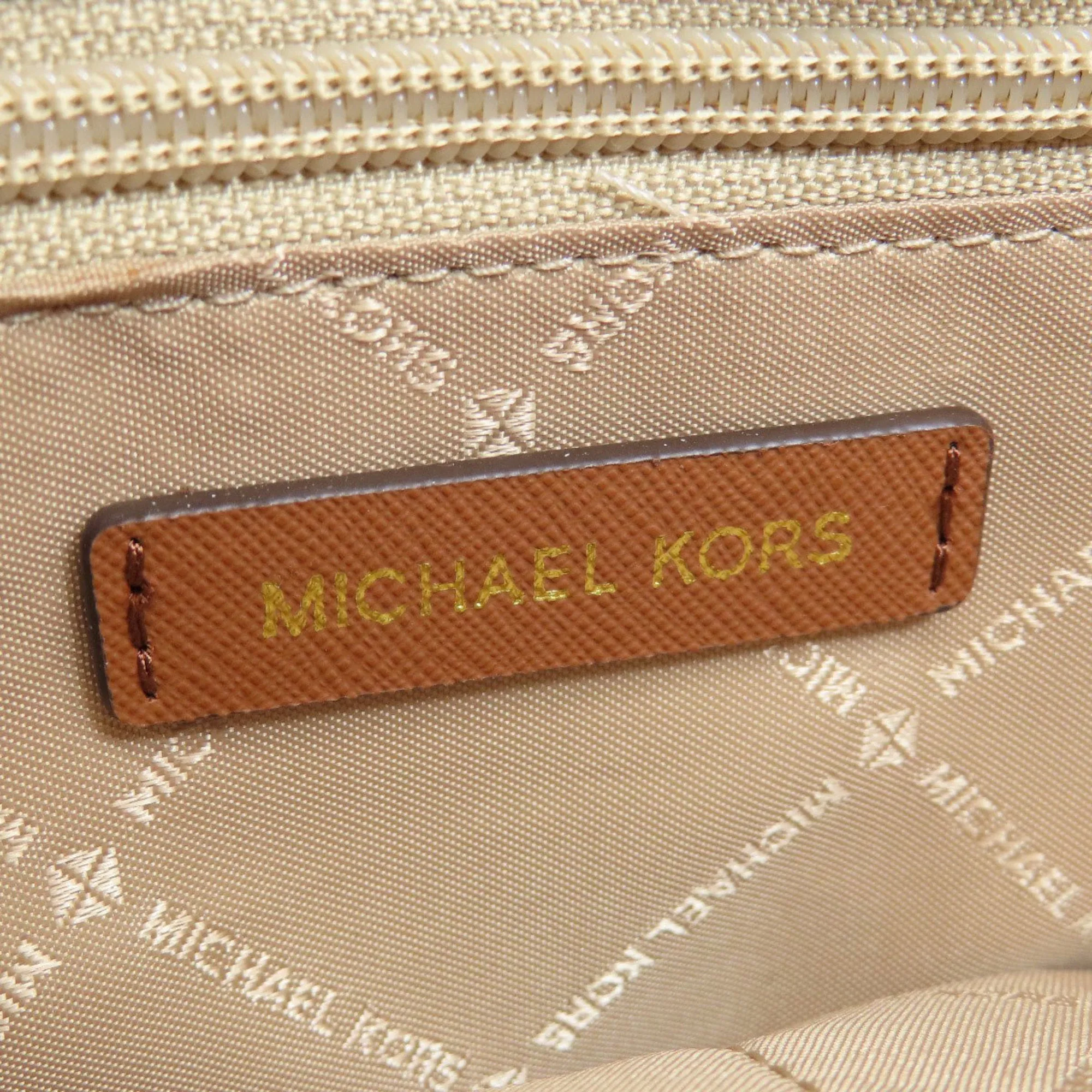 Michael Kors  Leather Coated Canvas Tote Bag (Pre-Owned)