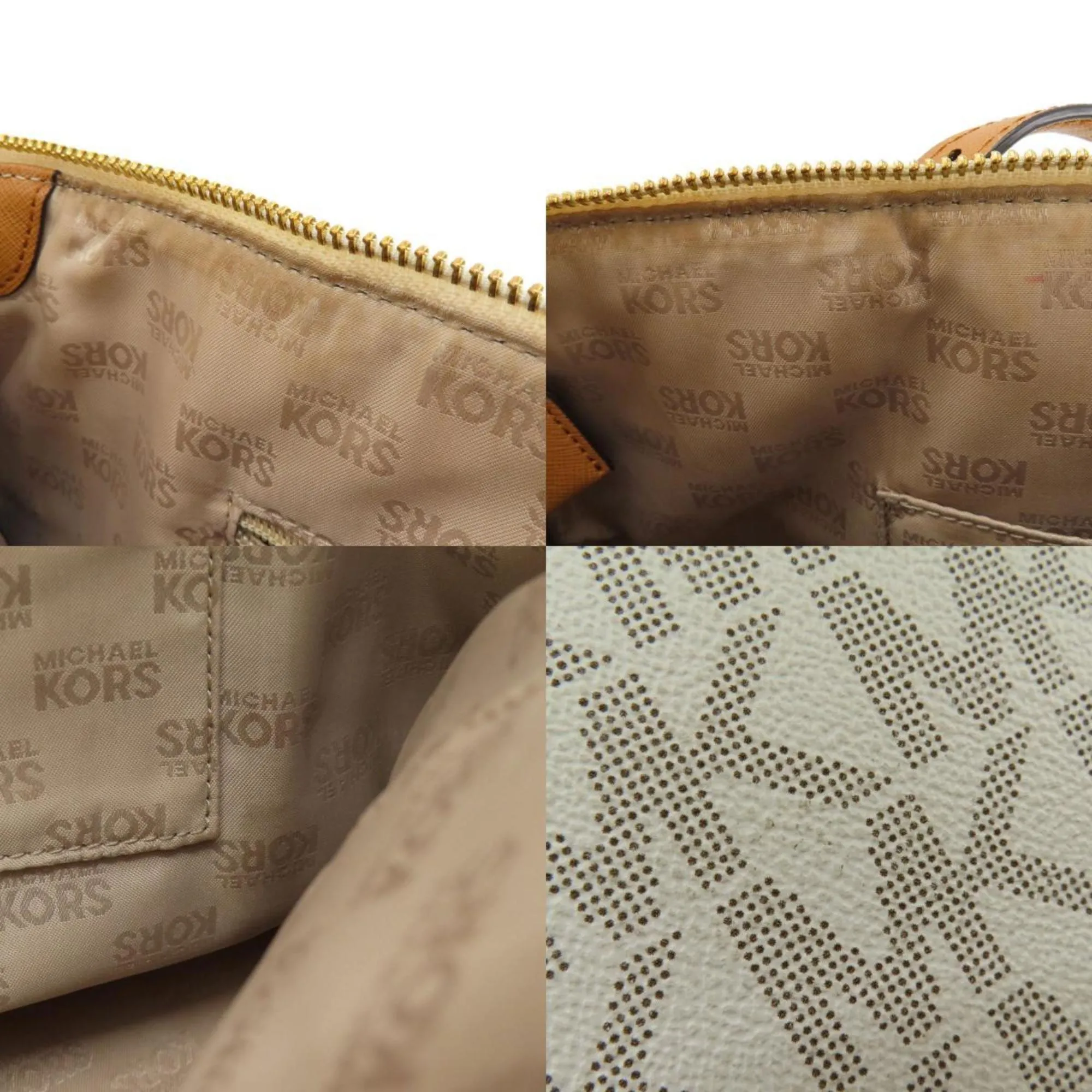 Michael Kors   Leather Coated Canvas Tote Bag (Pre-Owned)