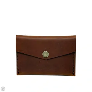 Mini Envelope  Wallet Leather By Portland Leather Co. In Cognac, Size: Medium
