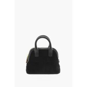 Moschino LOVE All Over Logo Embossed Terry Mini Women's Bag