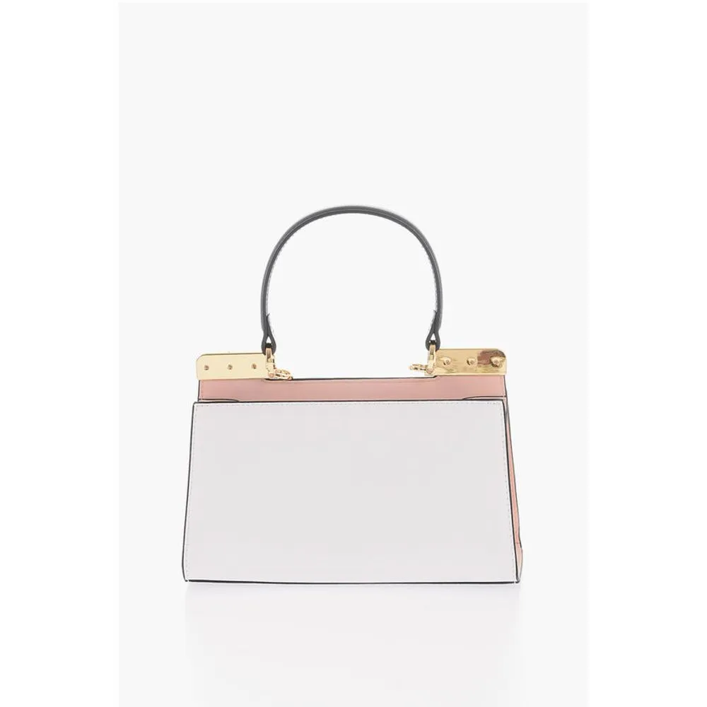 Moschino LOVE Faux Leather Handbag with Golden Women's Details