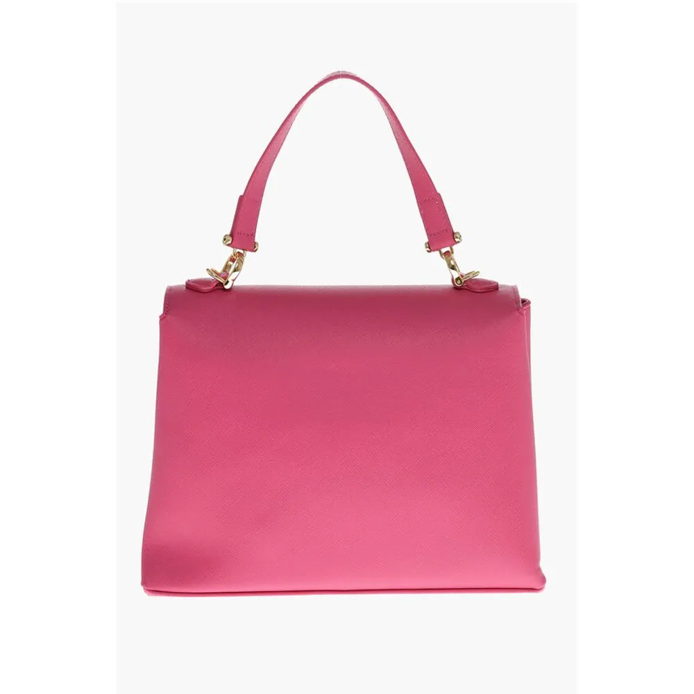 Moschino LOVE Saffiano Faux Leather Hande Bag with Removable Women's Shoulder