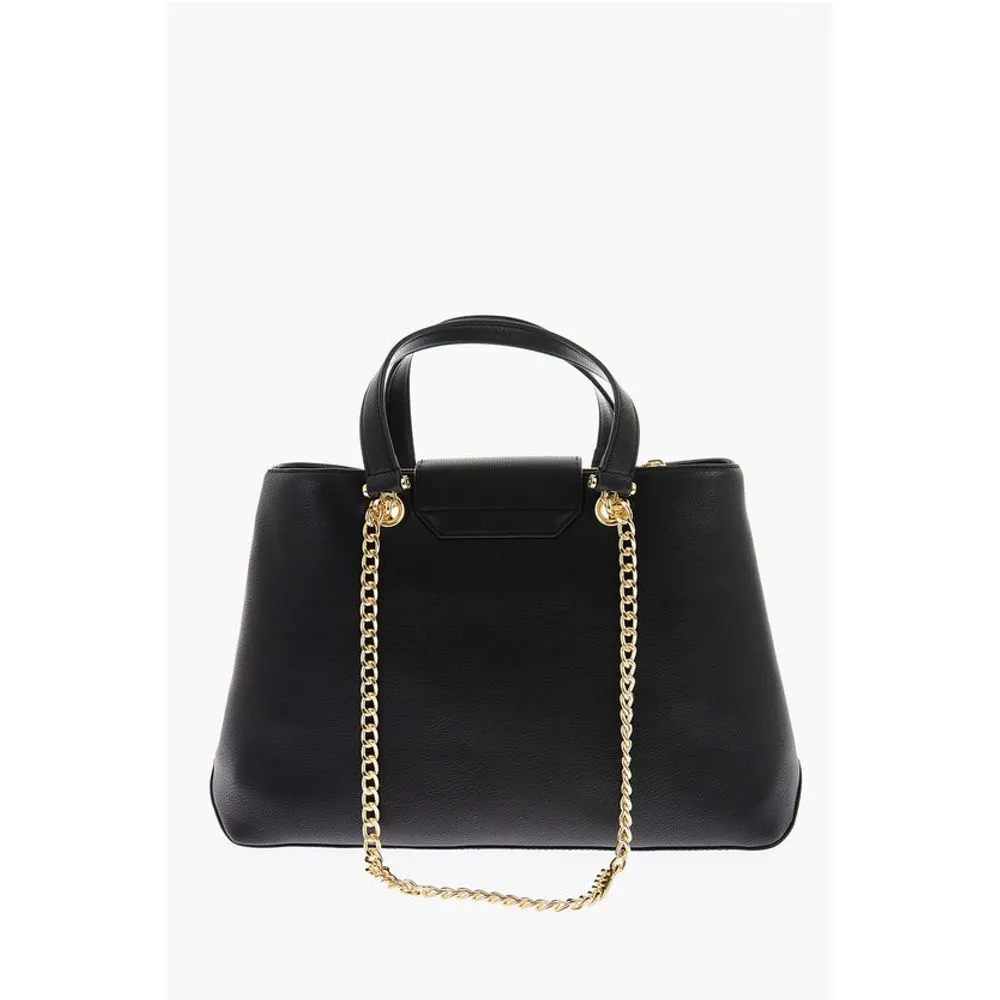 Moschino LOVE Textu Faux Leather LUCILLE Tote Bag with Double Women's Comp