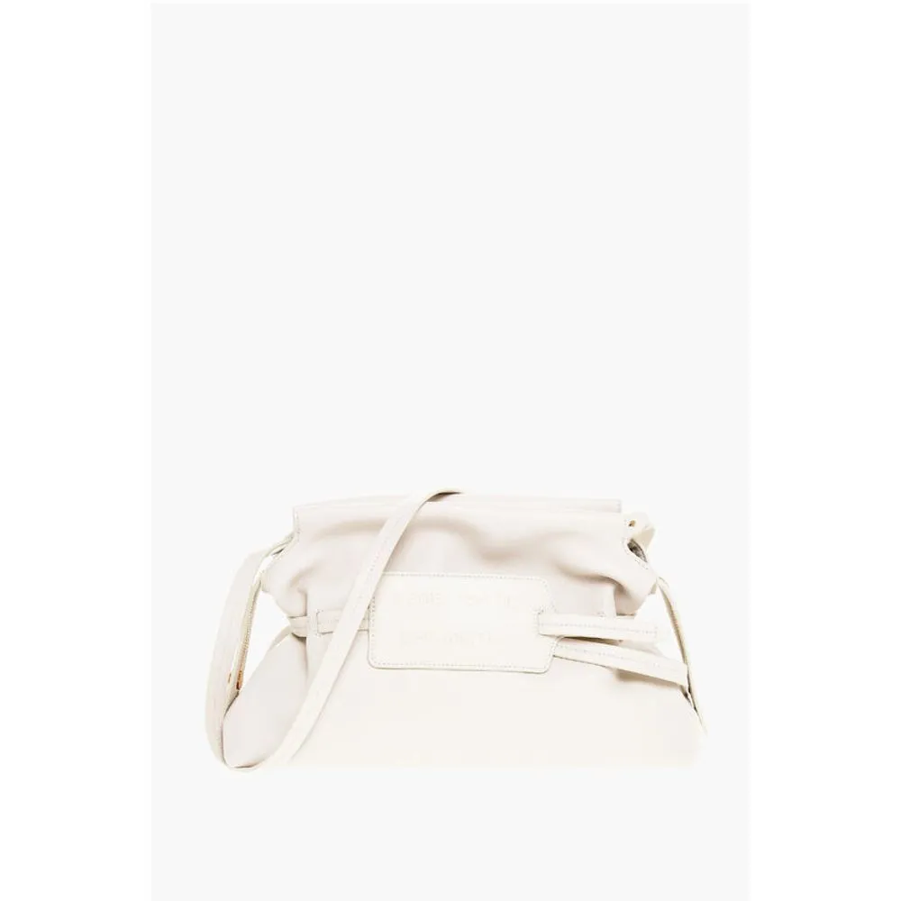 Off- Solid Color Leather Women's Clutch