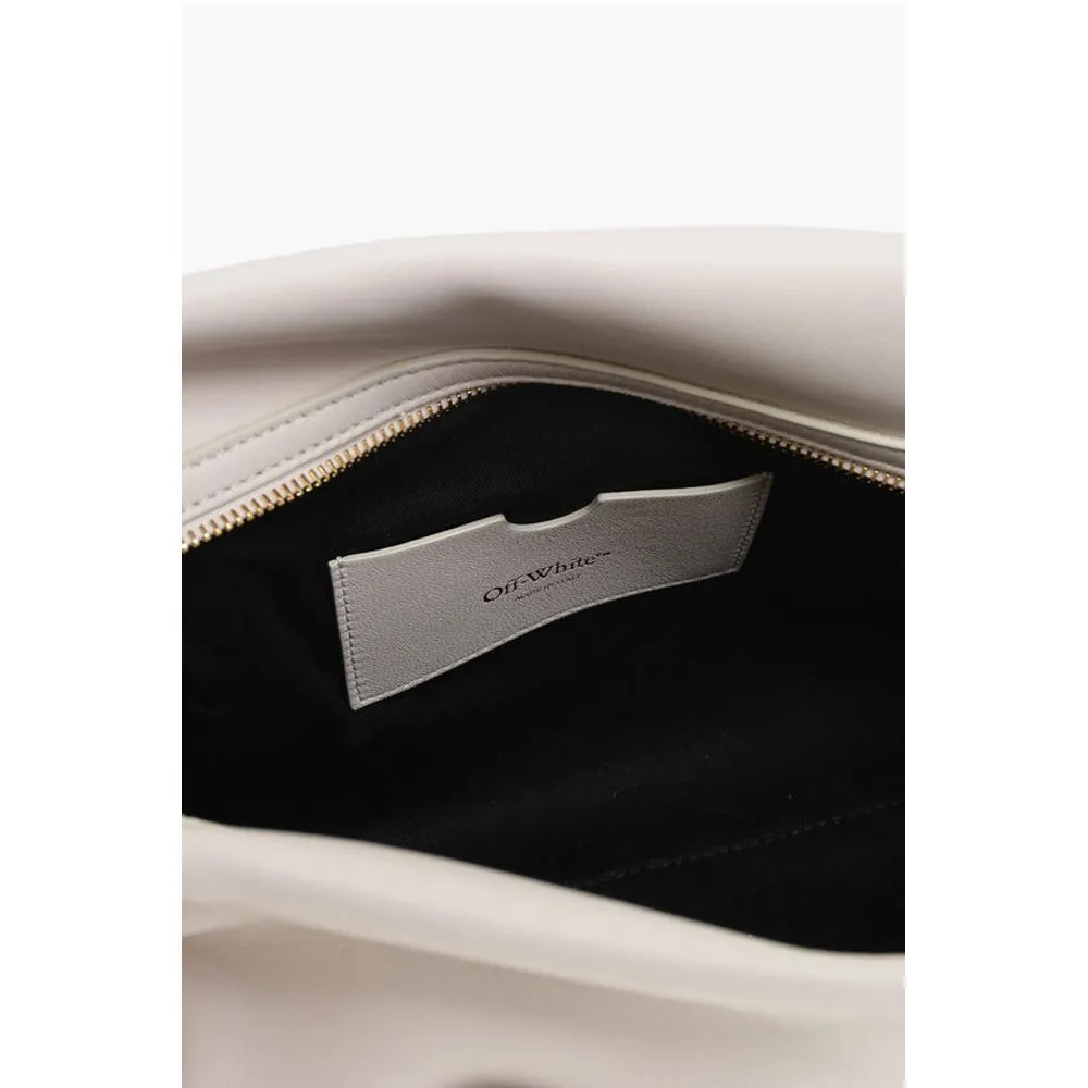 Off- Solid Color Leather Women's Clutch
