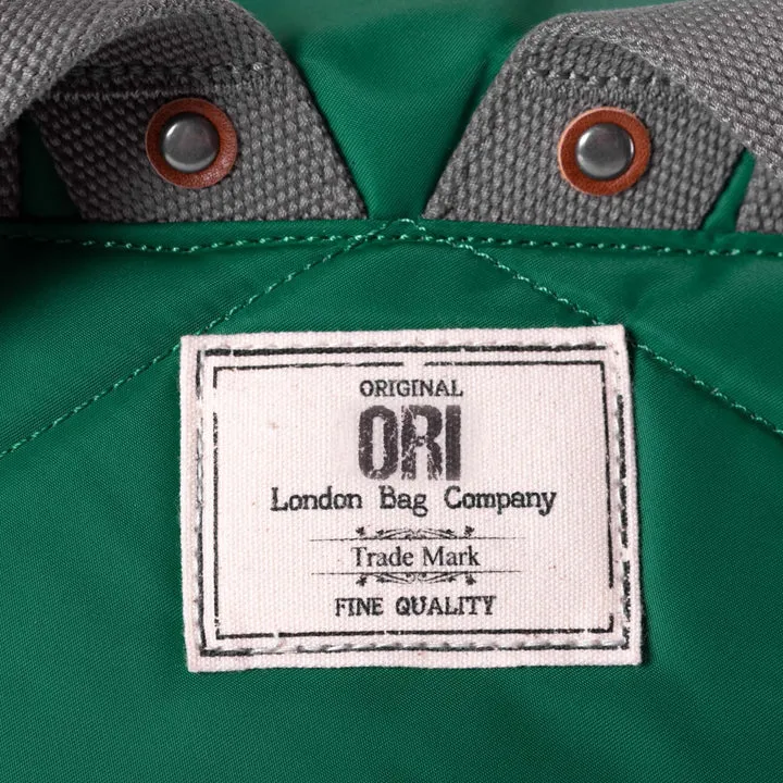 Ori London - Medium Canfield B Backpack, Emerald Recycled Nylon