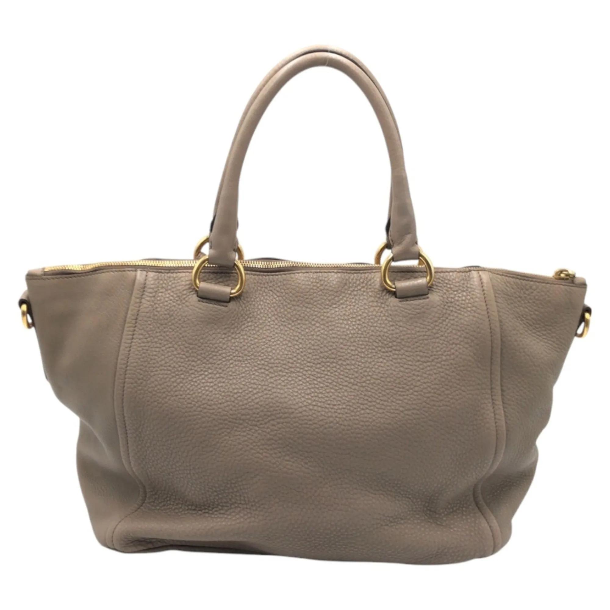 Prada Leather Handbag Tote Bag (Pre-Owned)