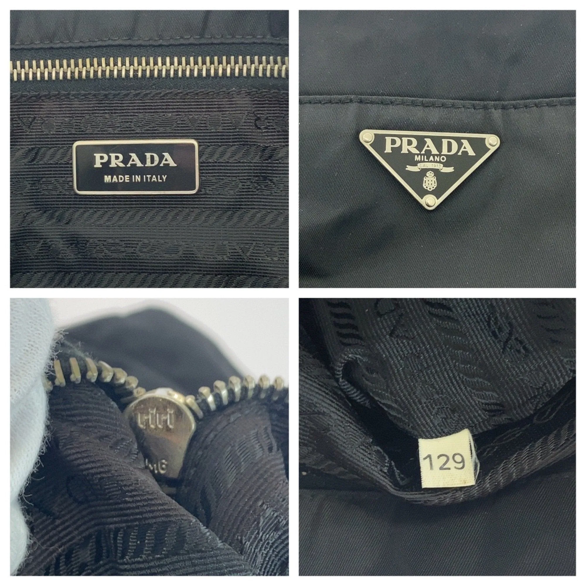 Prada Nylon Handbag Tote Bag (Pre-Owned)