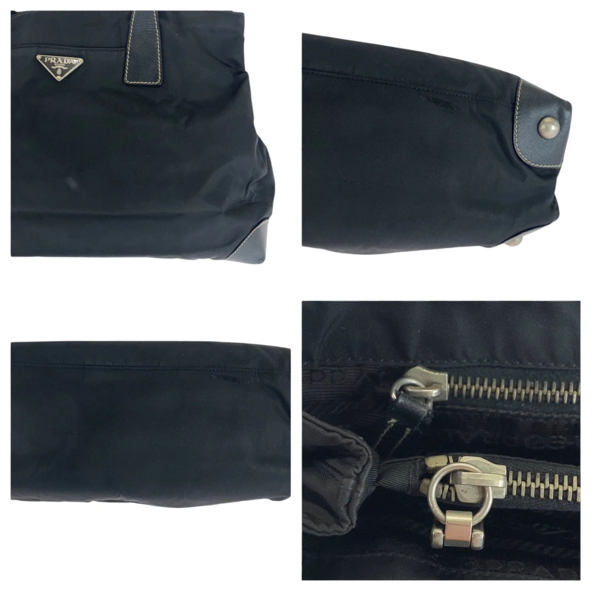 Prada Nylon Handbag Tote Bag (Pre-Owned)
