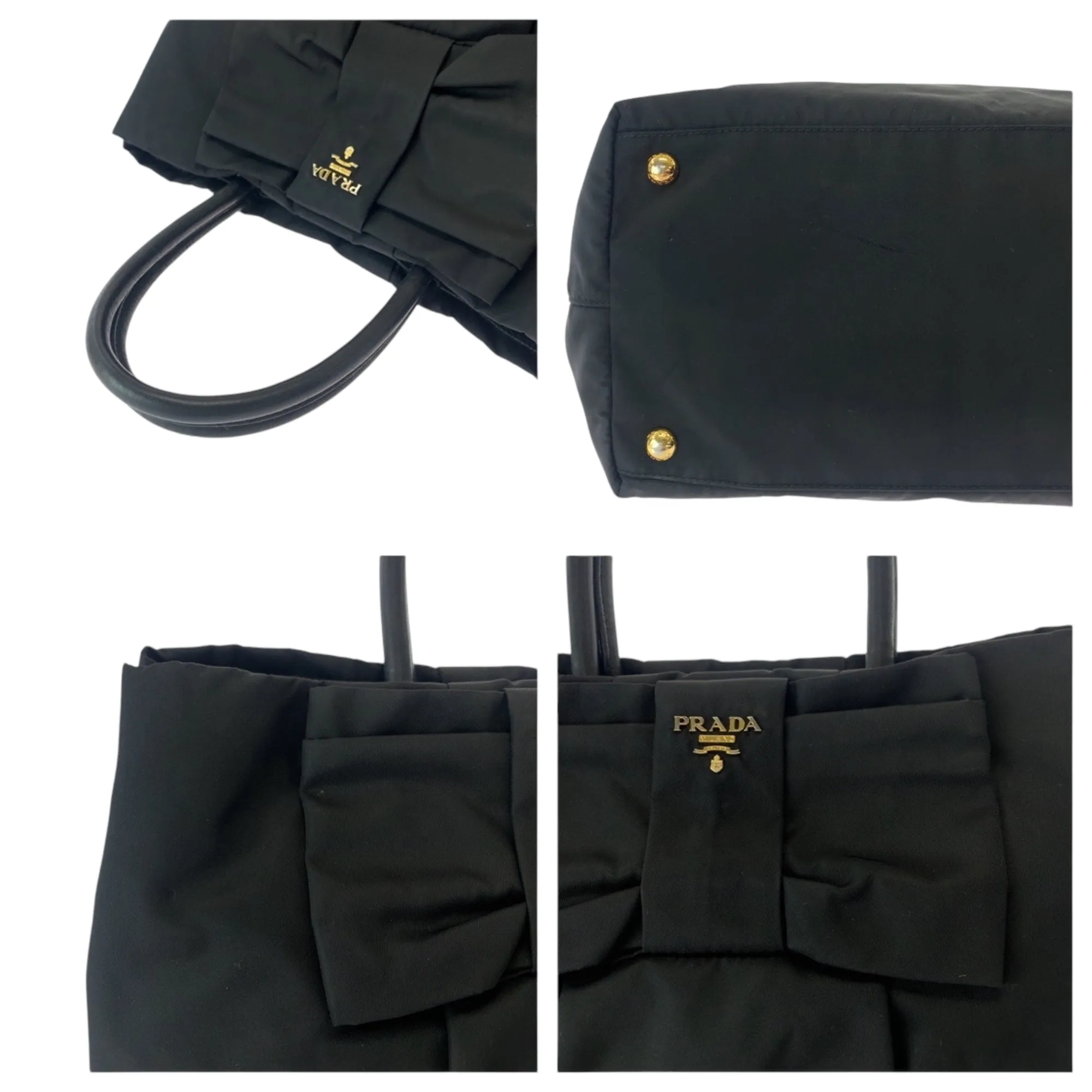 Prada Nylon Handbag Tote Bag (Pre-Owned)