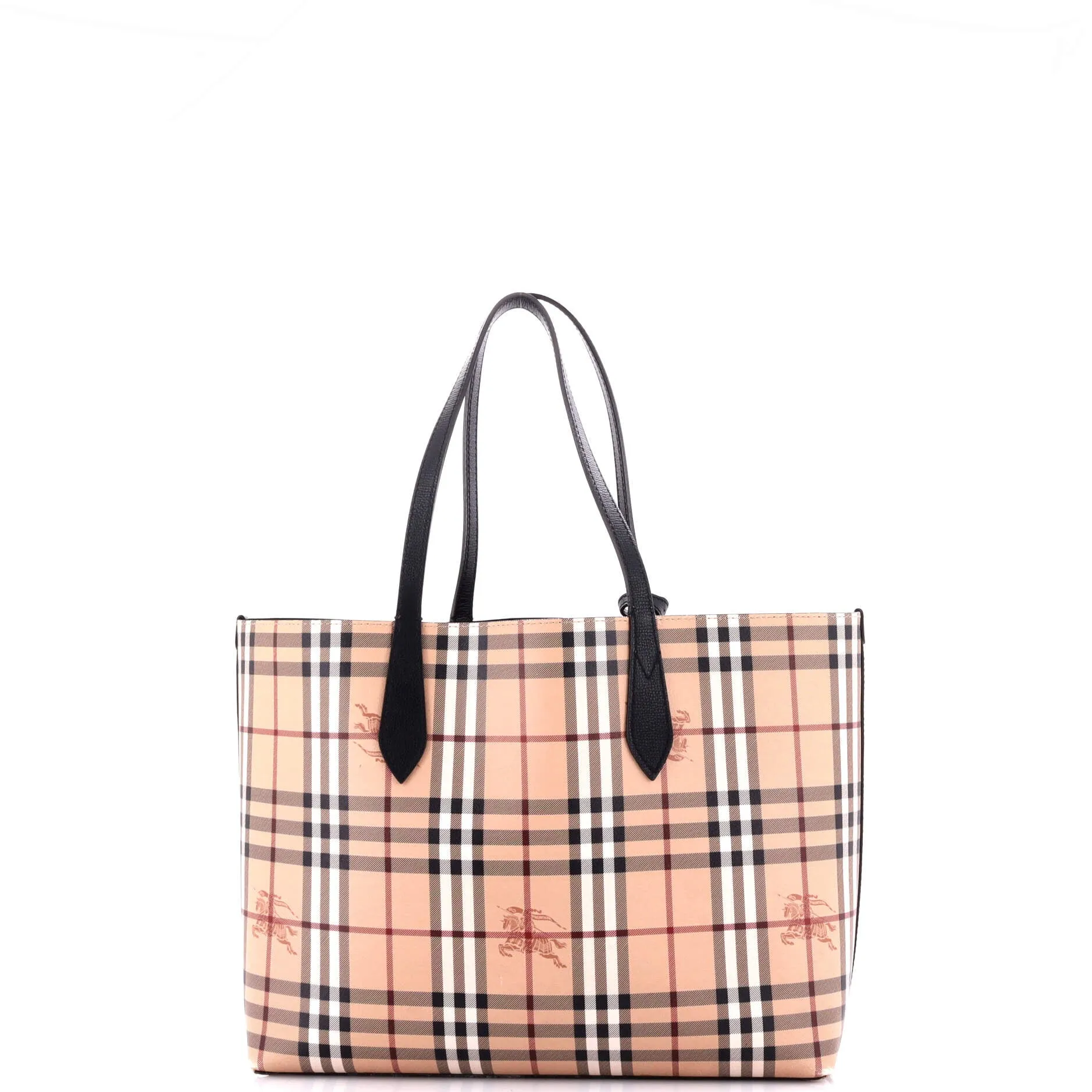 Reversible Tote Haymarket Coated Canvas and Leather Medium
