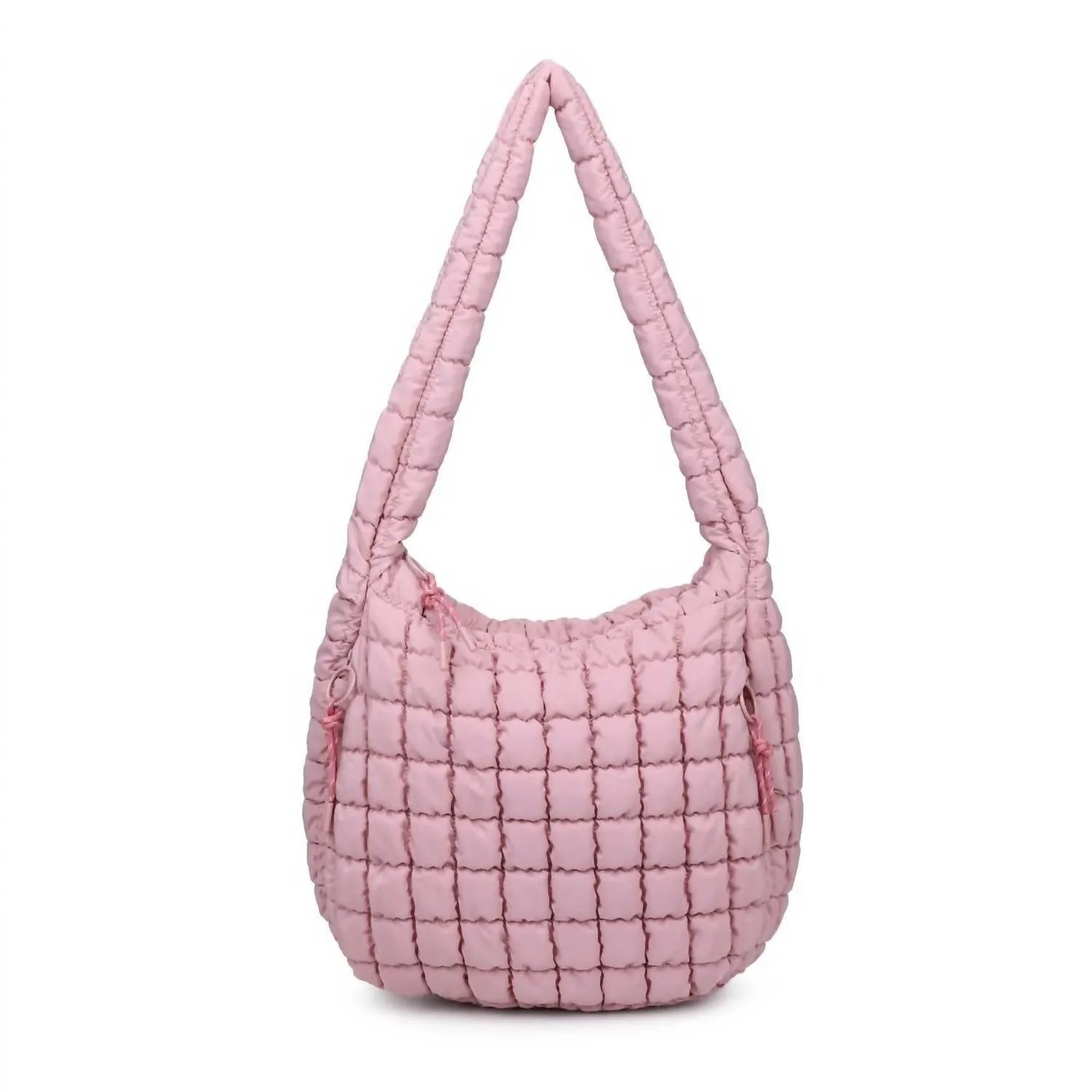 Revive Puffer Hobo Bag In Rose