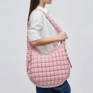 Revive Puffer Hobo Bag In Rose