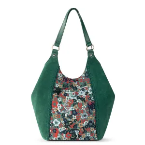 Roma Shopper - Leather - Emerald Mojave Garden