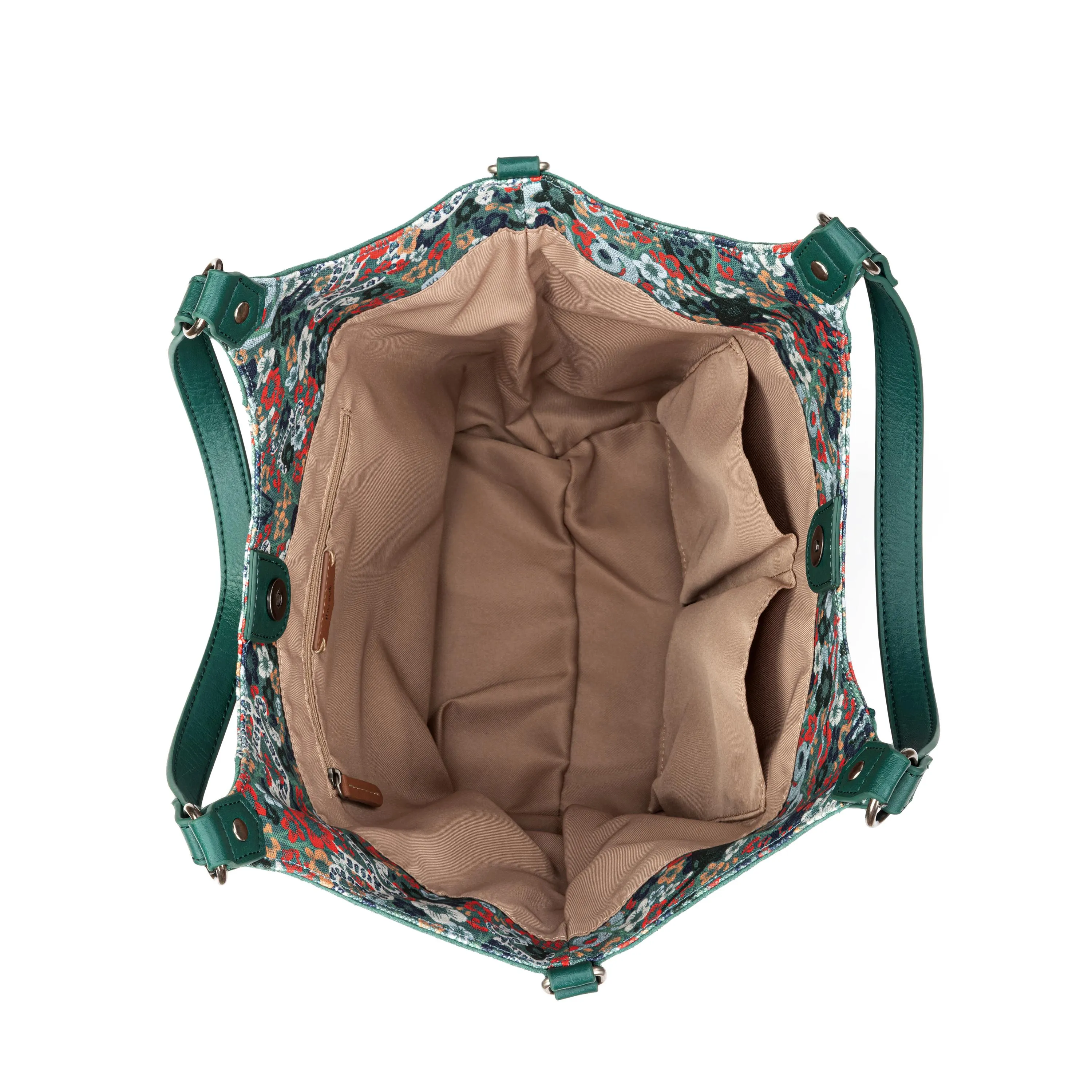 Roma Shopper - Leather - Emerald Mojave Garden