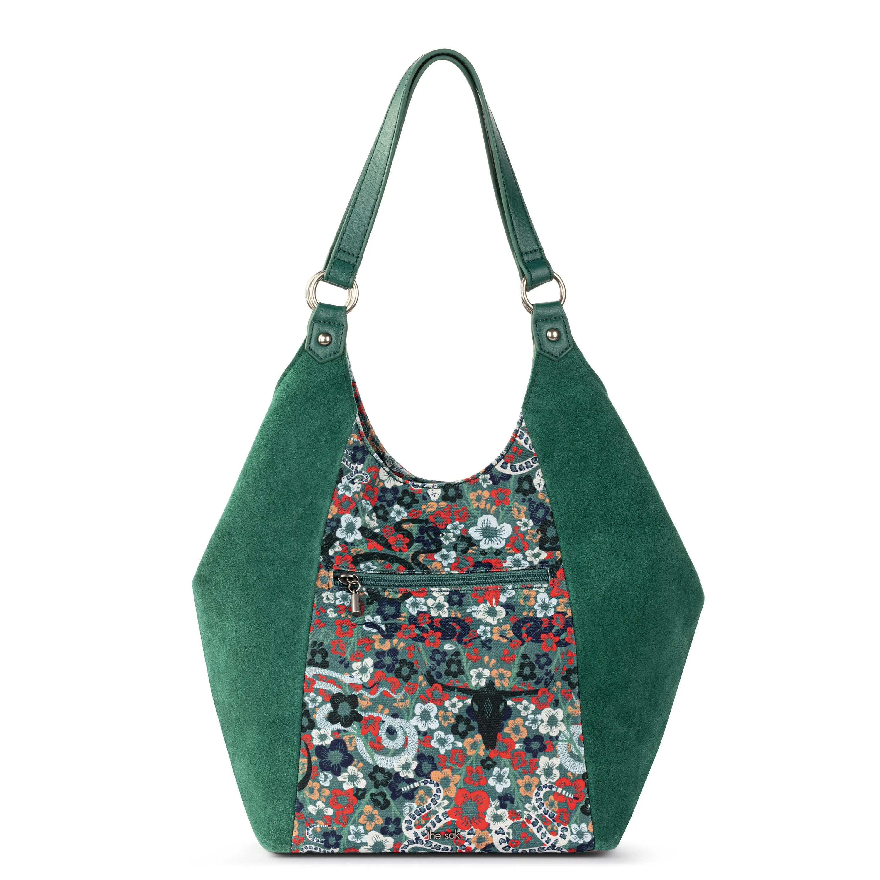 Roma Shopper - Leather - Emerald Mojave Garden