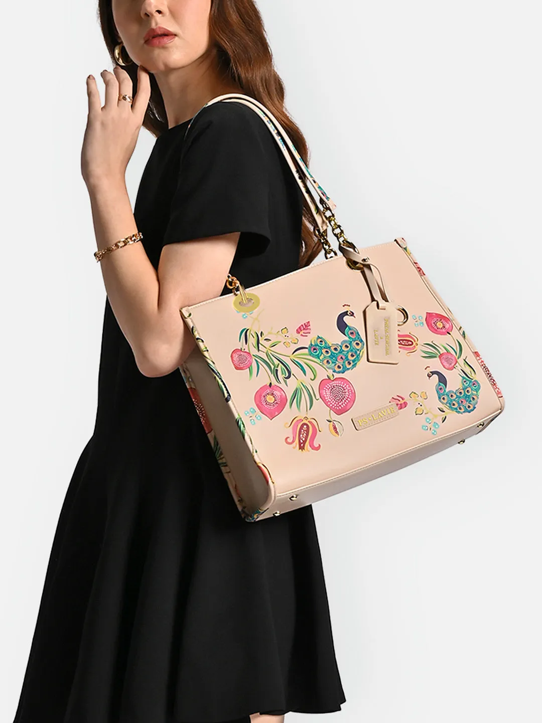 Safari Print Large Box Tote Bag