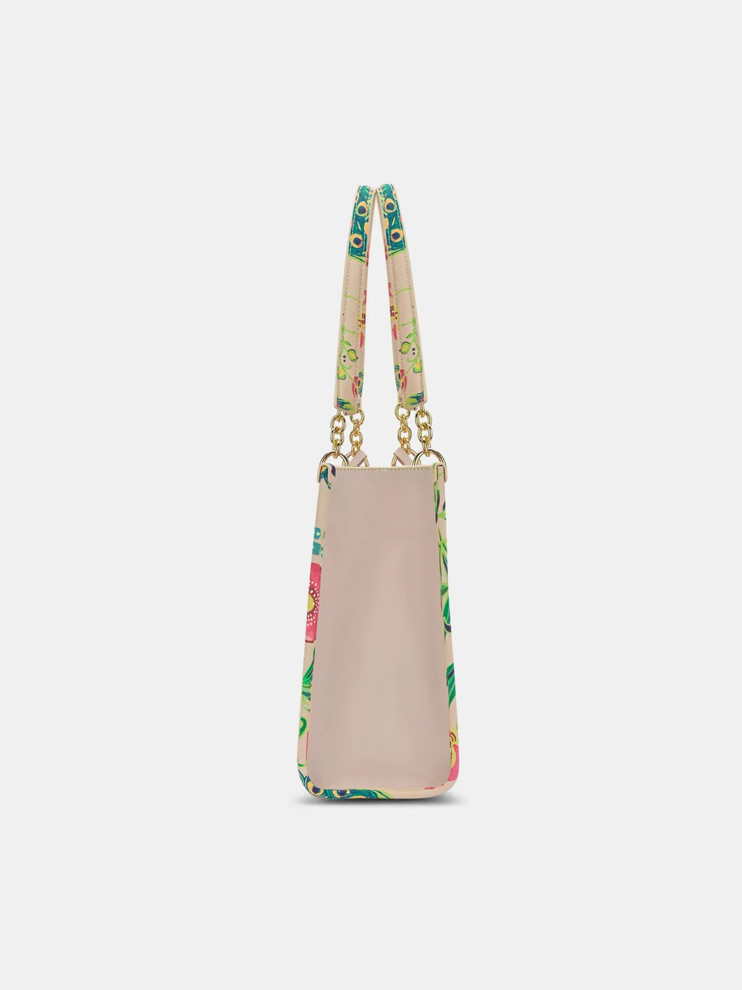 Safari Print Large Box Tote Bag