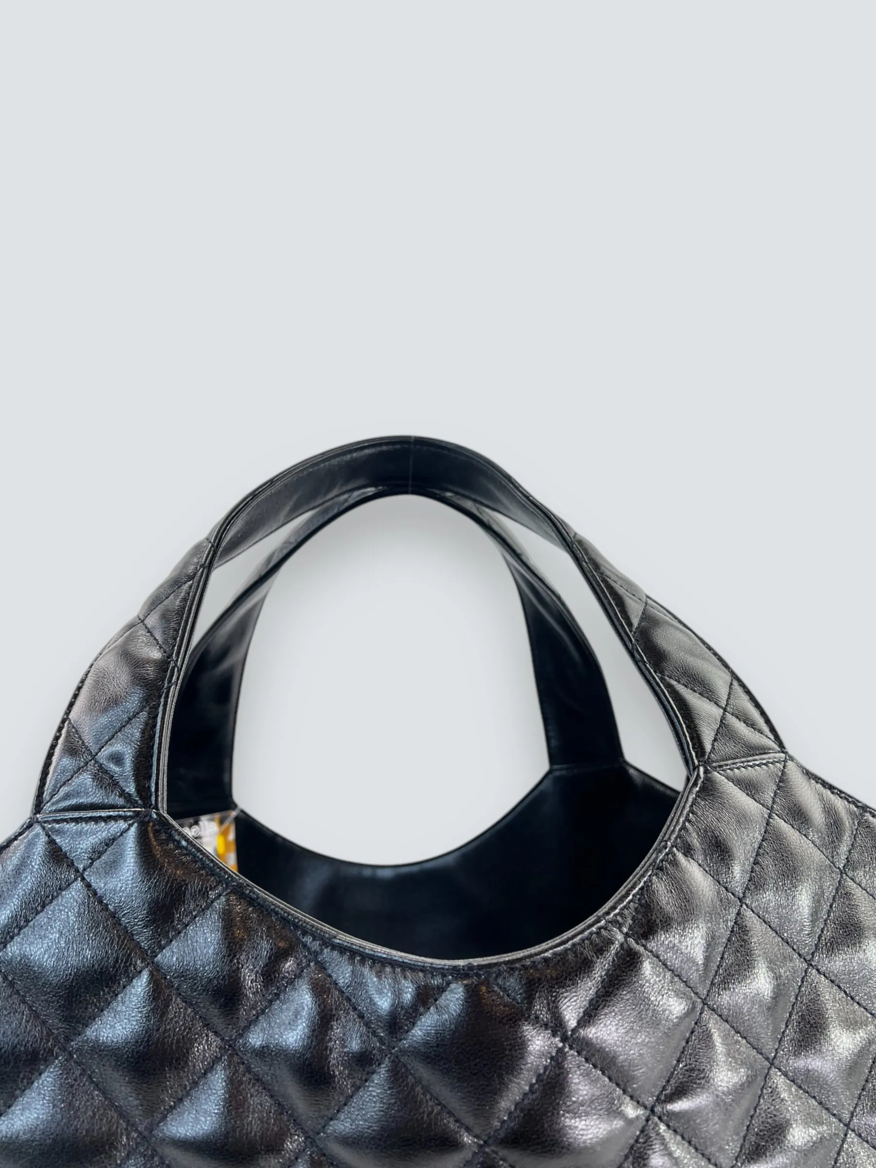 Saint Laurent Black Quilted Leather iCare Large Tote