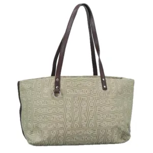 Salvatore Ferragamo Gancini  Canvas Tote Bag (Pre-Owned)
