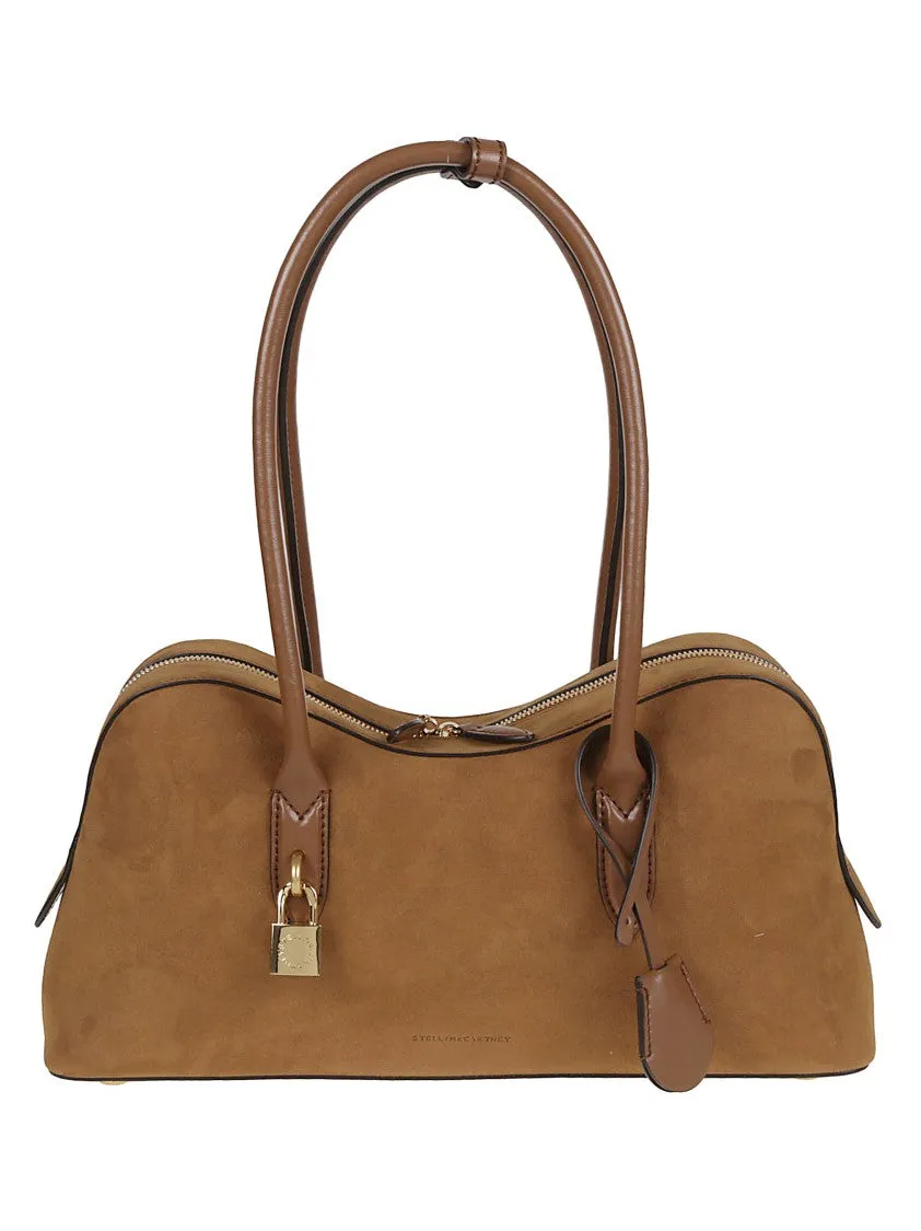 Sculptural Tote Bag In Vegan Suede