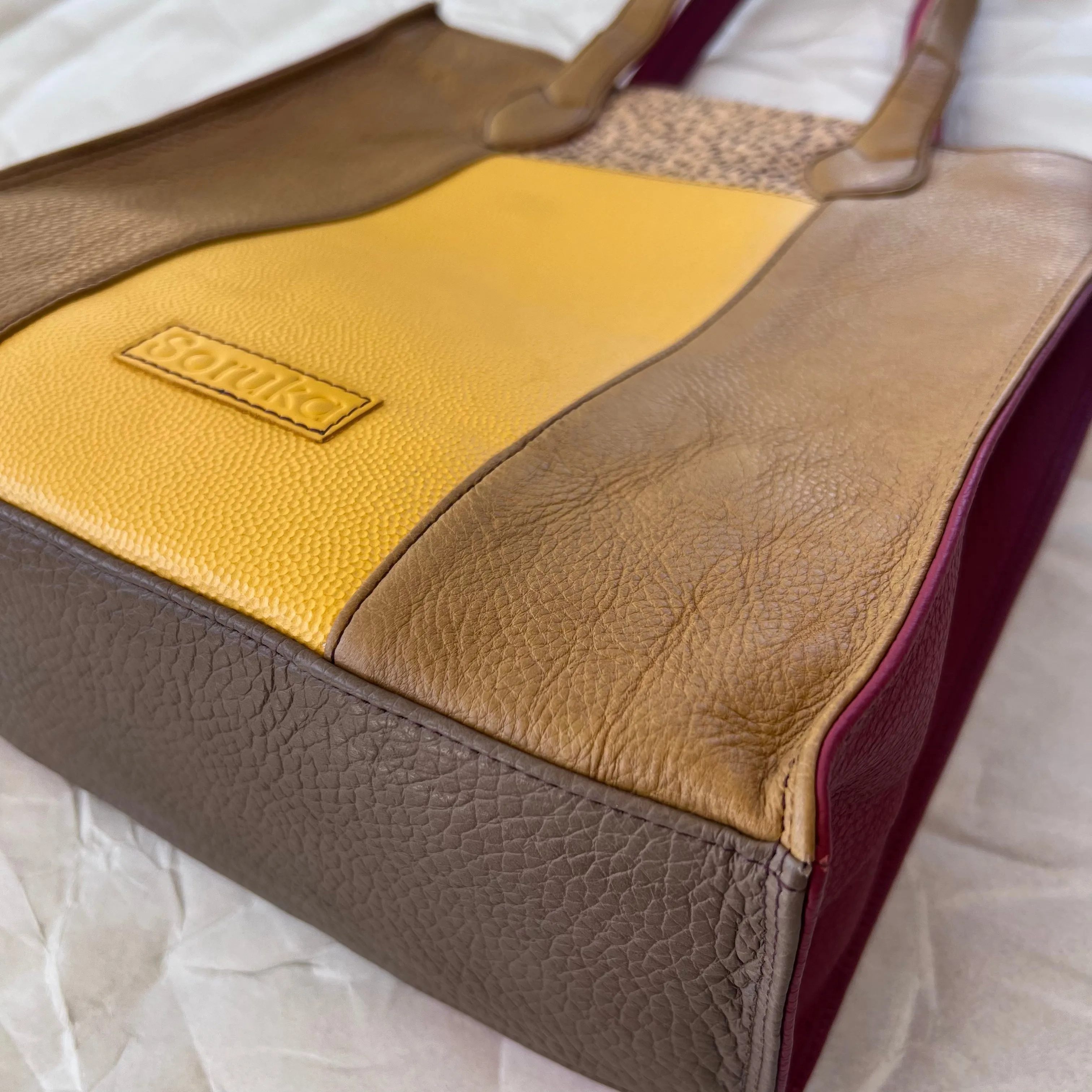 Soruka - Giselle Tote, Lemon & Cranberry