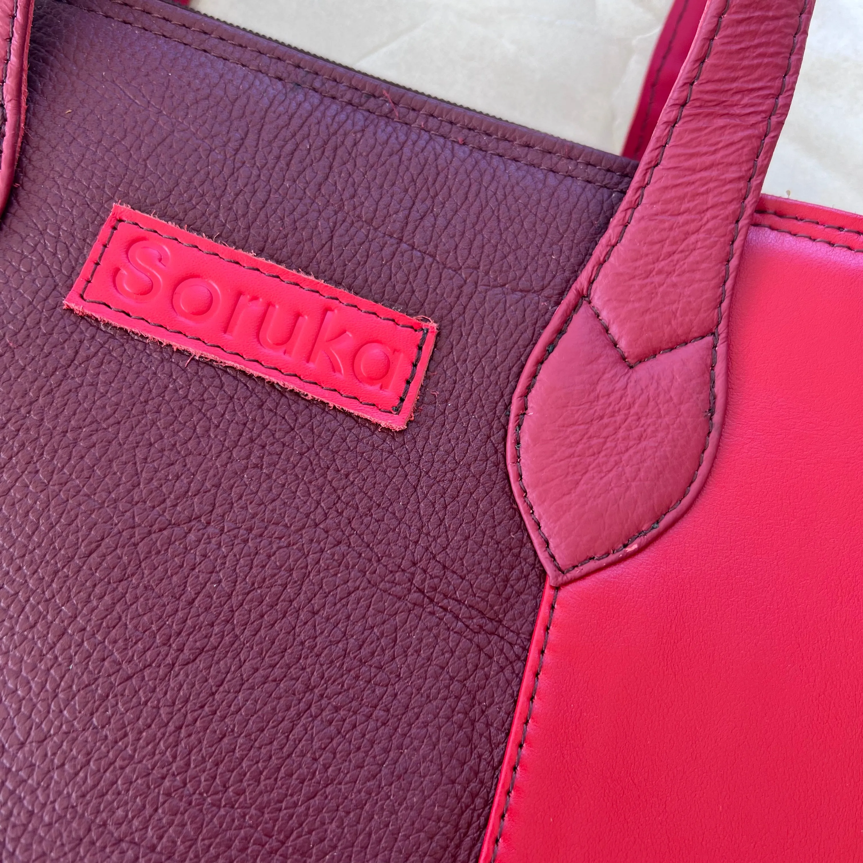 Soruka - Giselle Tote, Lemon & Cranberry