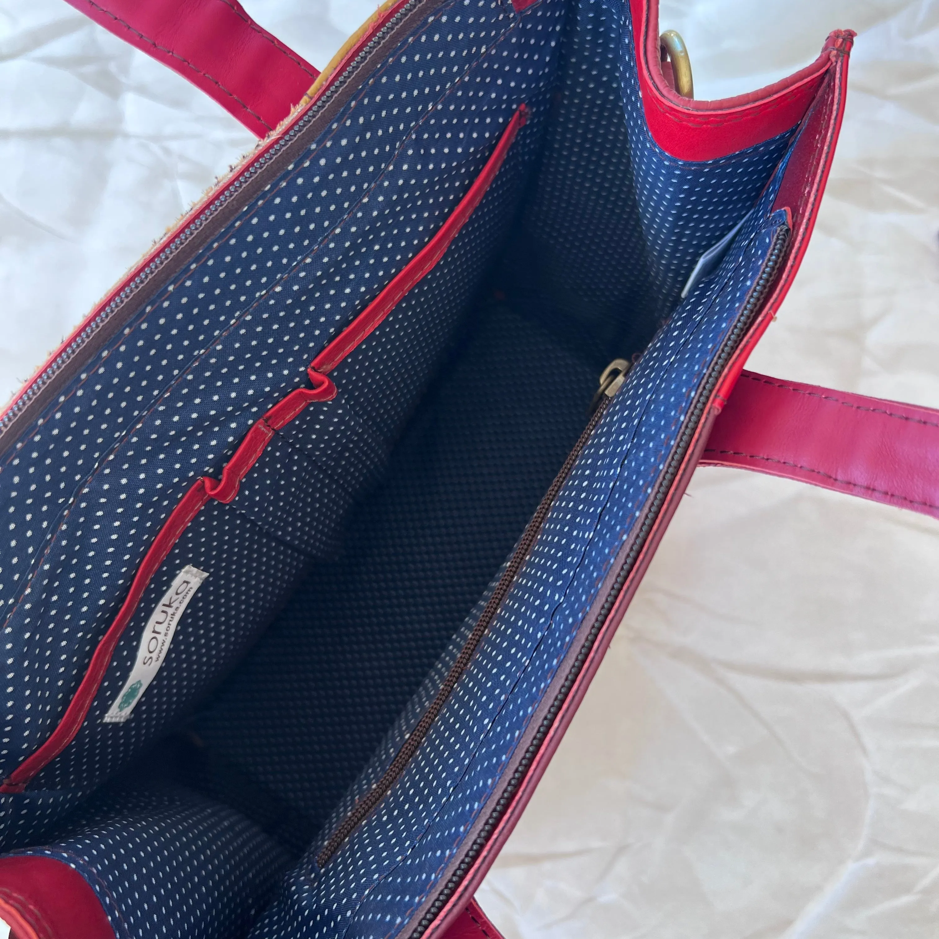 Soruka - Giselle Tote, Lemon & Cranberry