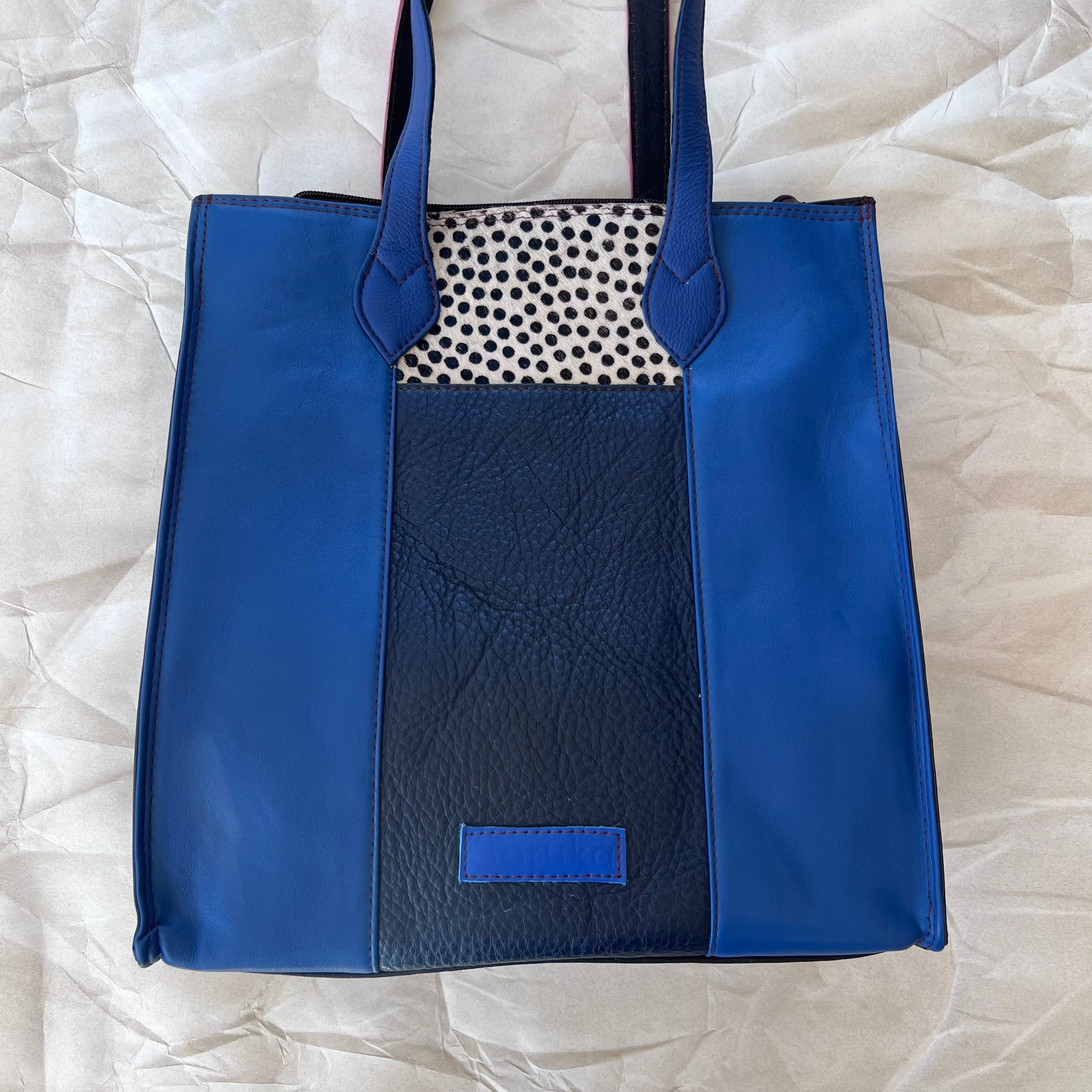 Soruka - Giselle Tote, Navy & Flamingo
