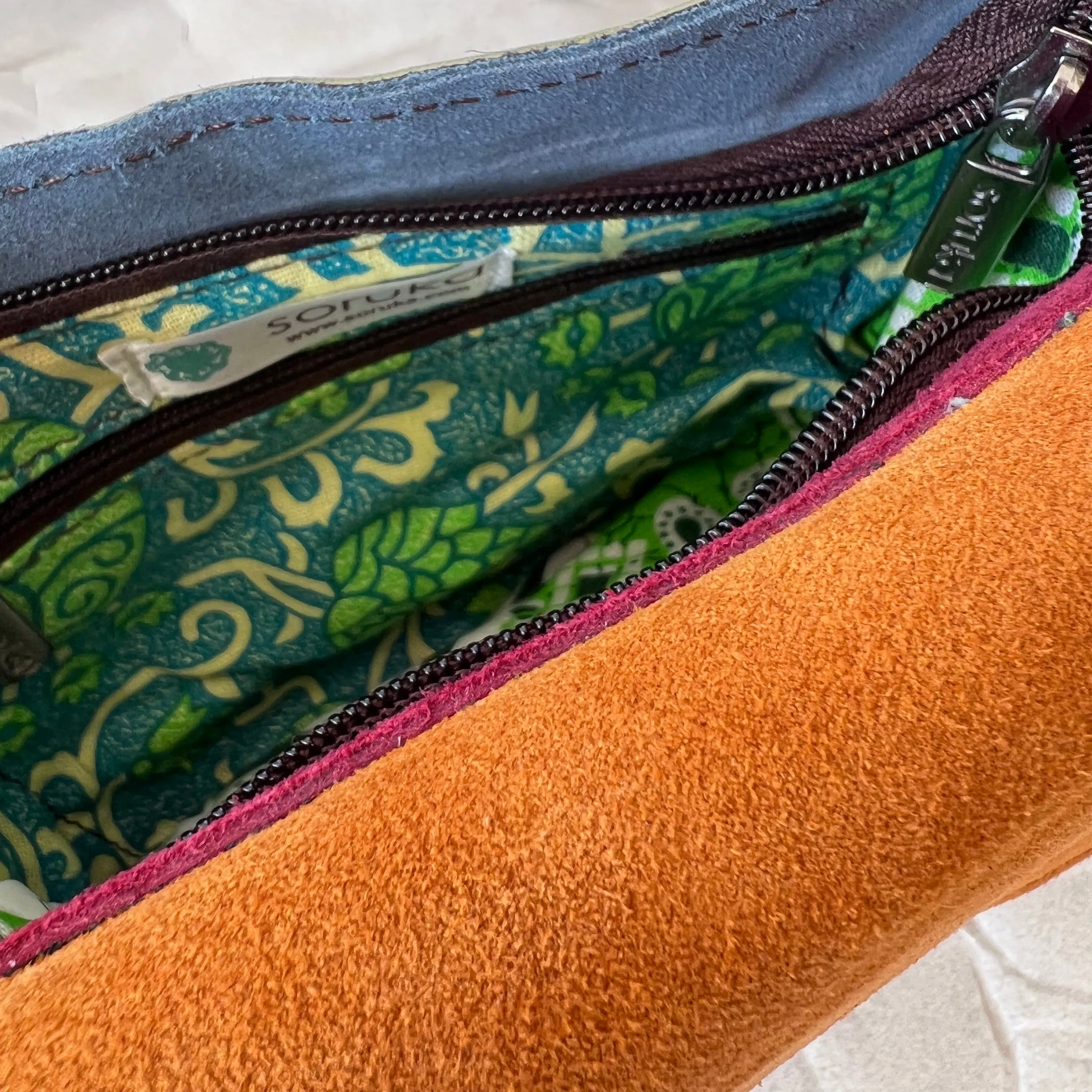 Soruka - Leo Reversible Suede Bag, Mint