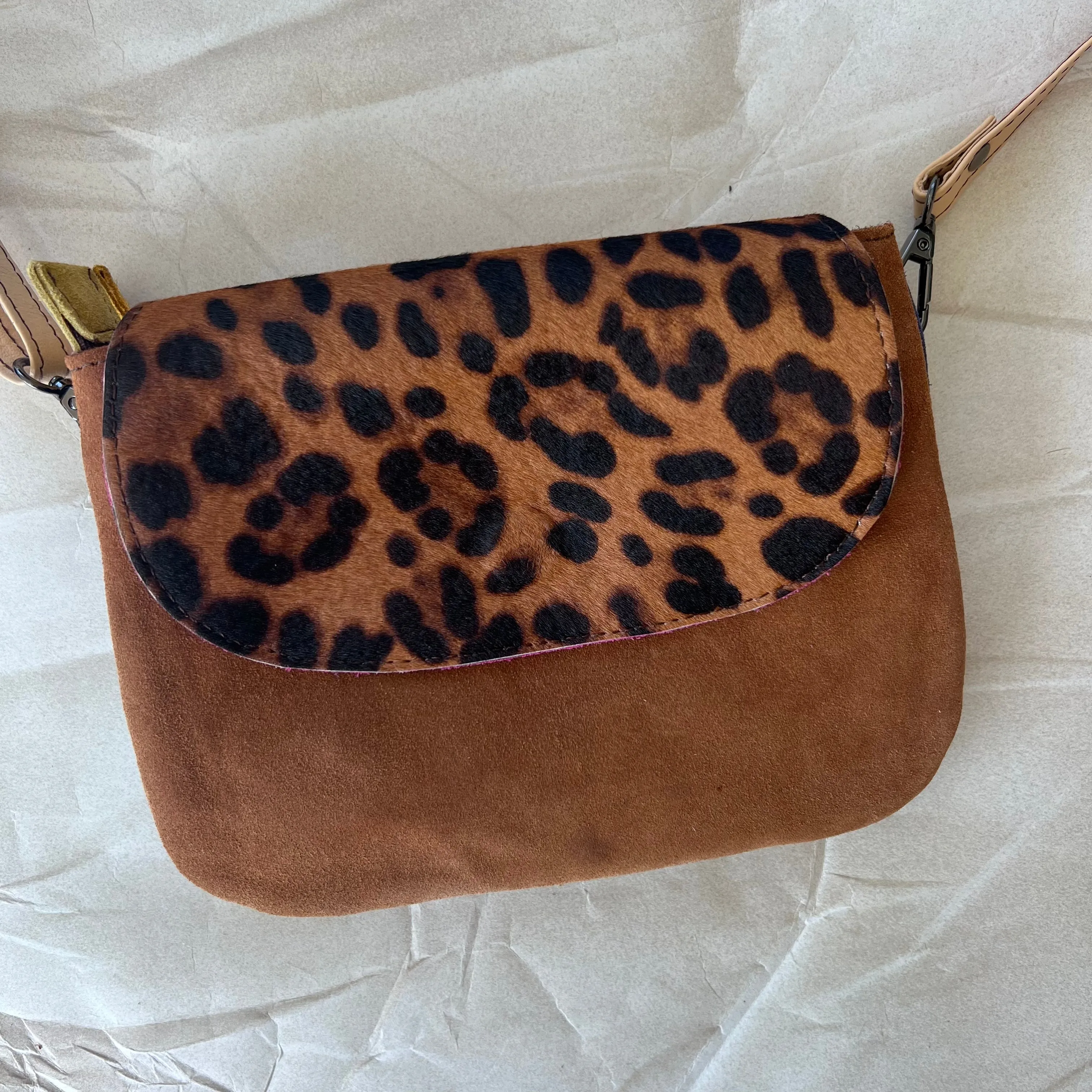 Soruka - Leo Reversible Suede Bag, Sunshine