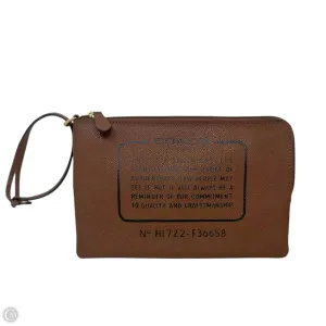 Story Patch Wristlet Pouch Designer By Coach, Size: Small