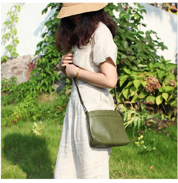 Stylish Green Leather Large Tote Bag Shopper Bag Shoulder Bag Purse For Women