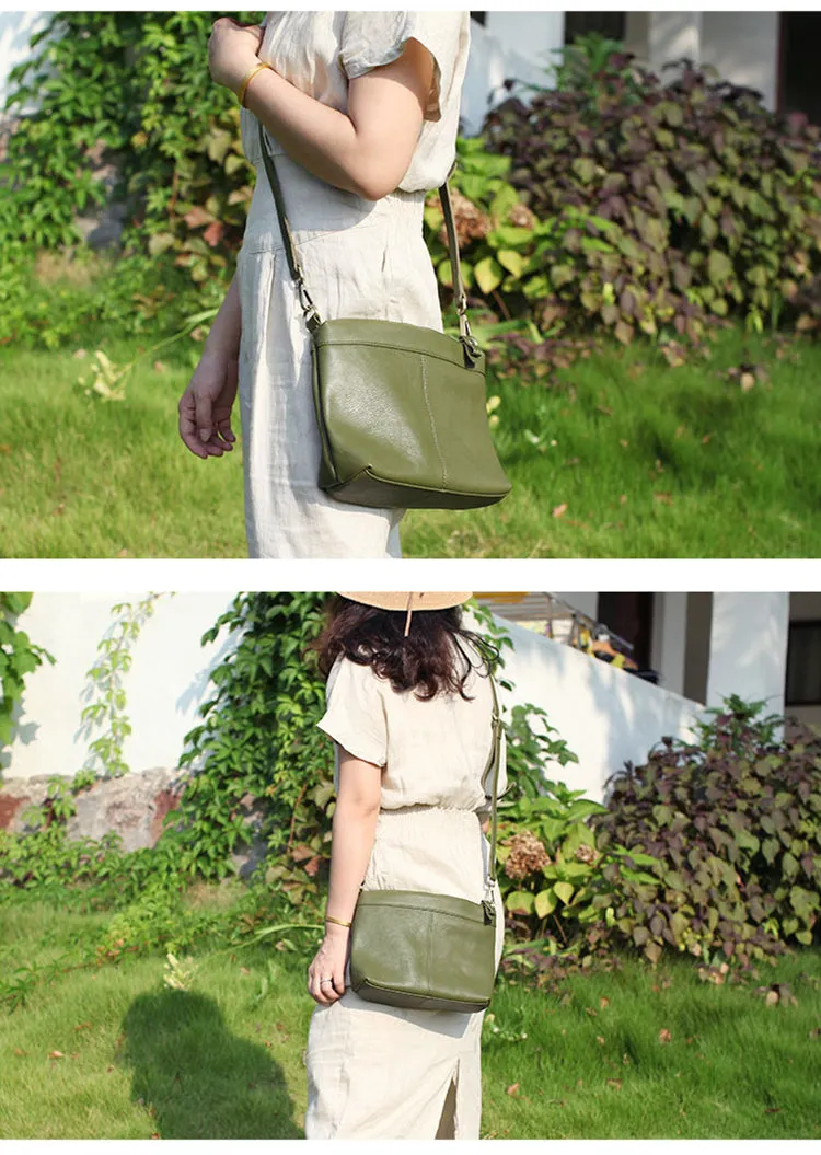 Stylish Green Leather Large Tote Bag Shopper Bag Shoulder Bag Purse For Women