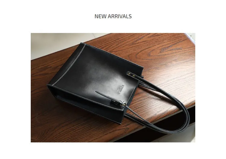 Stylish LEATHER WOMEN Vertical Tote BAG Handmade Cute Shopper Tote Purses FOR WOMEN