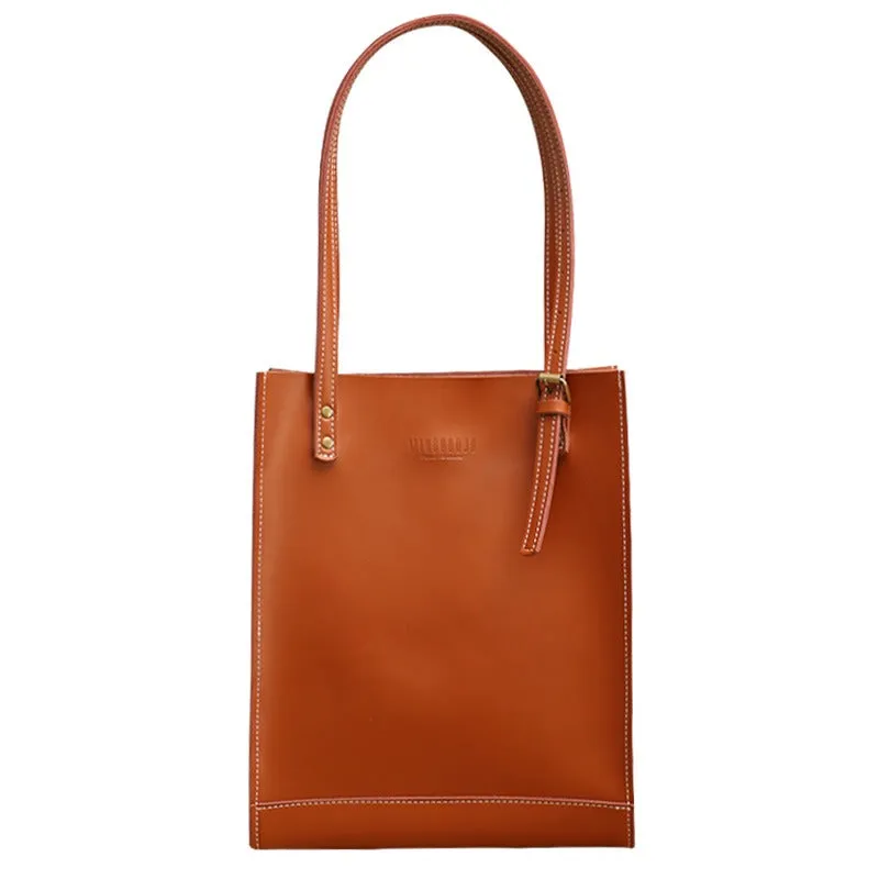 Stylish LEATHER WOMEN Vertical Tote BAG Handmade Cute Shopper Tote Purses FOR WOMEN