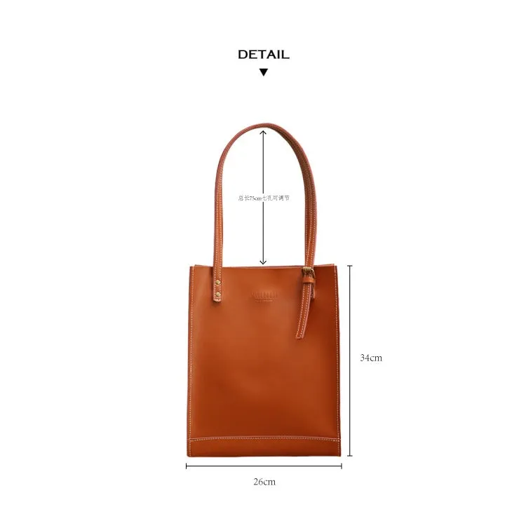 Stylish LEATHER WOMEN Vertical Tote BAG Handmade Cute Shopper Tote Purses FOR WOMEN