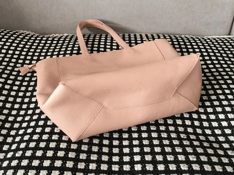 Stylish Womens Silver Leather Tote Bag Shoulder Tote Bag Silver Tote Purse For Women