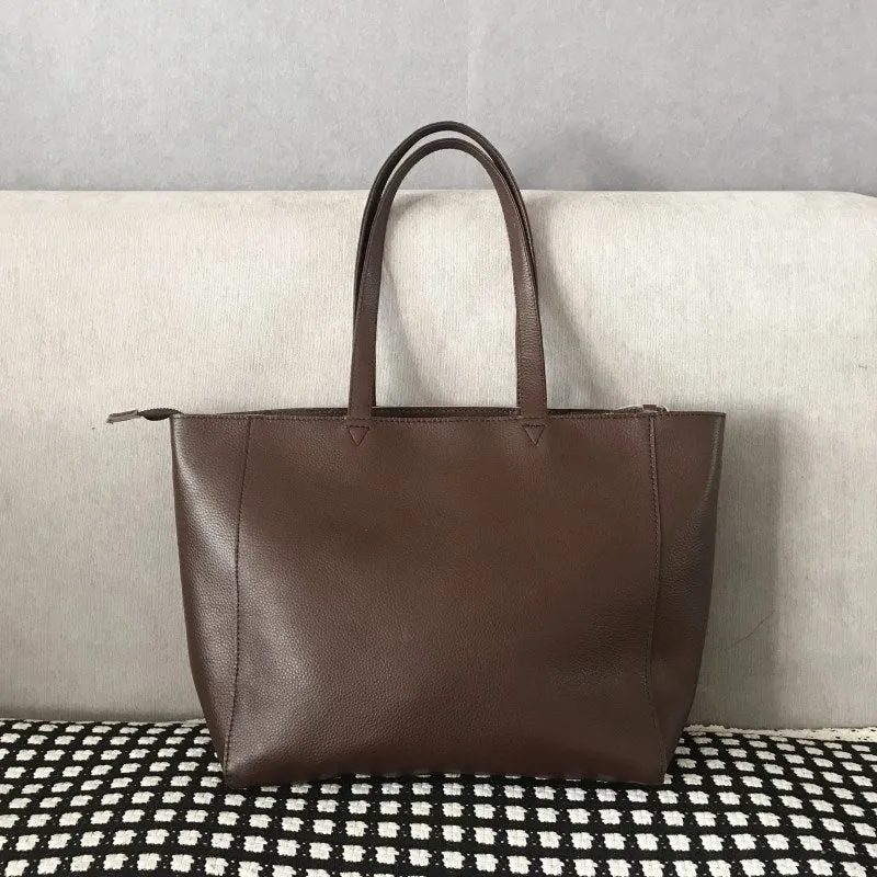 Stylish Womens Silver Leather Tote Bag Shoulder Tote Bag Silver Tote Purse For Women