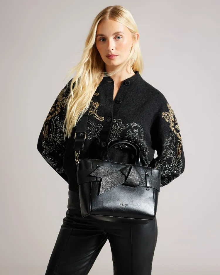 T.E.D B.A.K.E.R Jimsa Faux Leather Bow Crossbody Bag