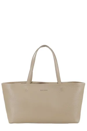 Textured Leather Shopper Xl With Adjustable Strap