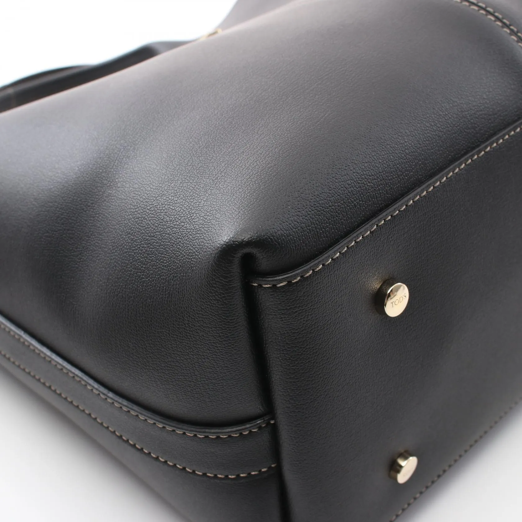 Tod's Leather Tote Bag Black