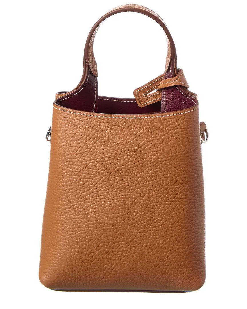 TODs Logo Micro Leather Tote