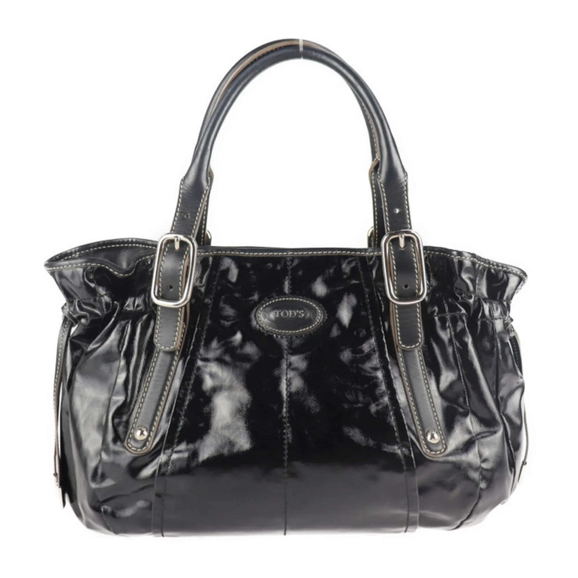 Tod's  Pvc Handbag Shopping Bag Shoulder Bag Tote Bag (Pre-Owned)