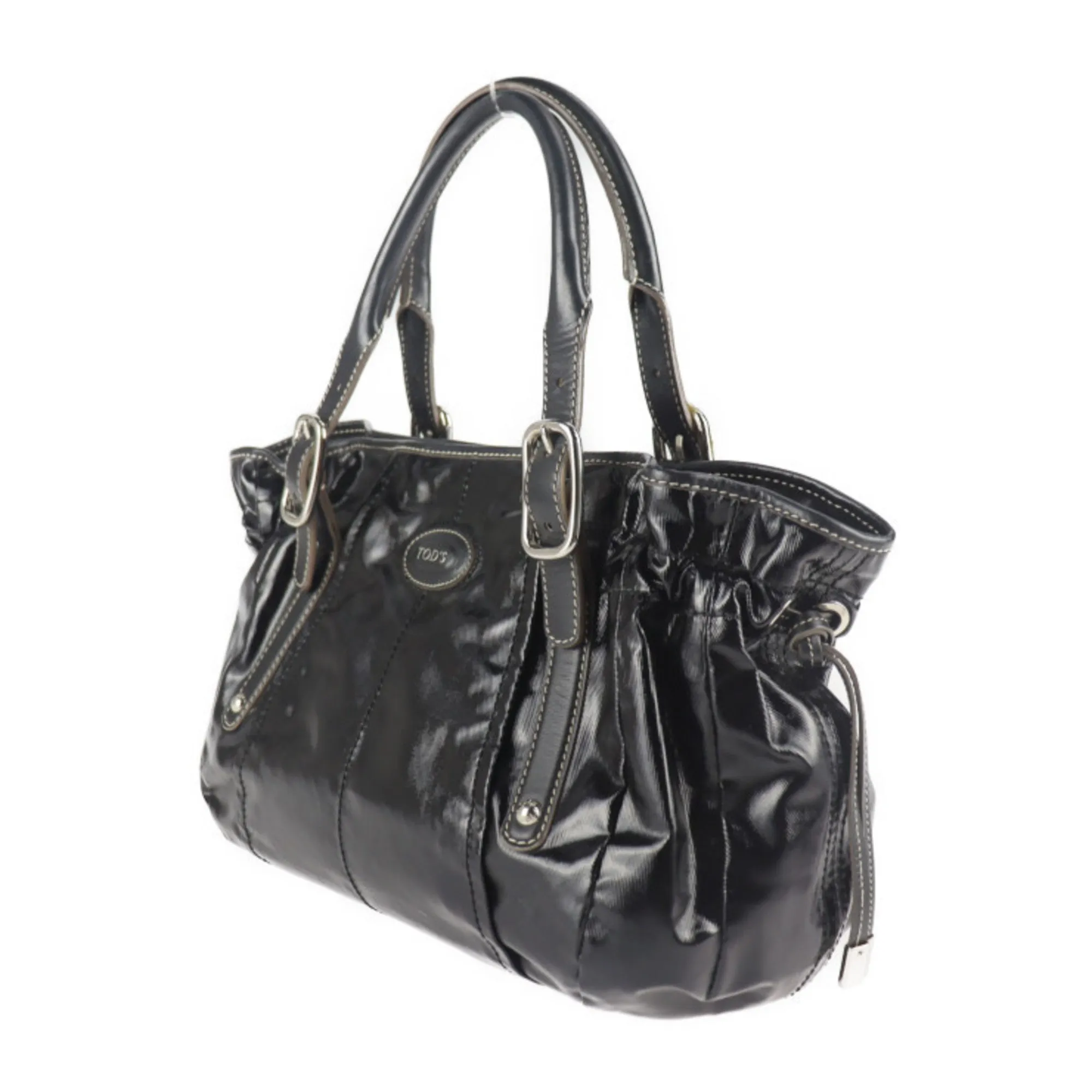 Tod's  Pvc Handbag Shopping Bag Shoulder Bag Tote Bag (Pre-Owned)