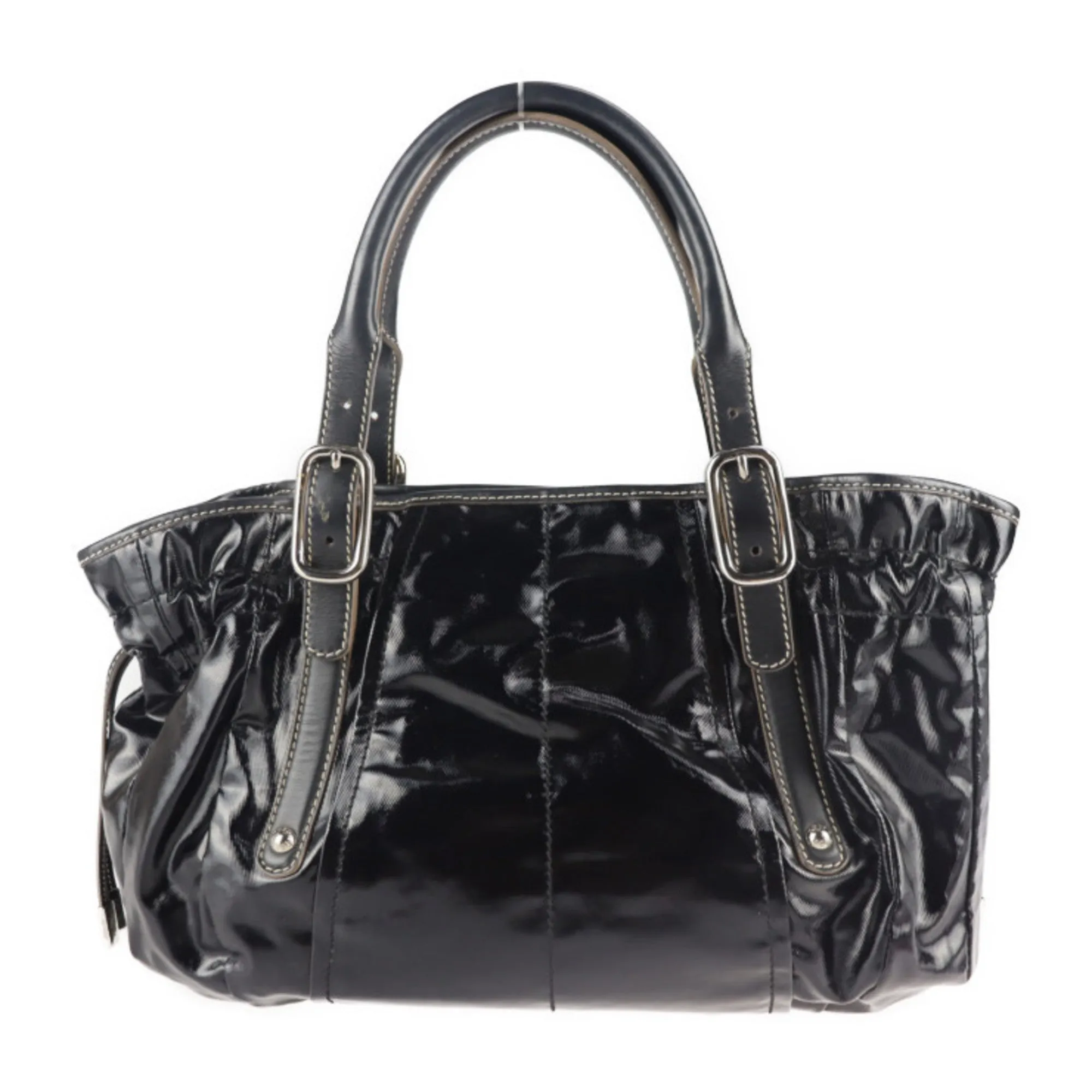 Tod's  Pvc Handbag Shopping Bag Shoulder Bag Tote Bag (Pre-Owned)