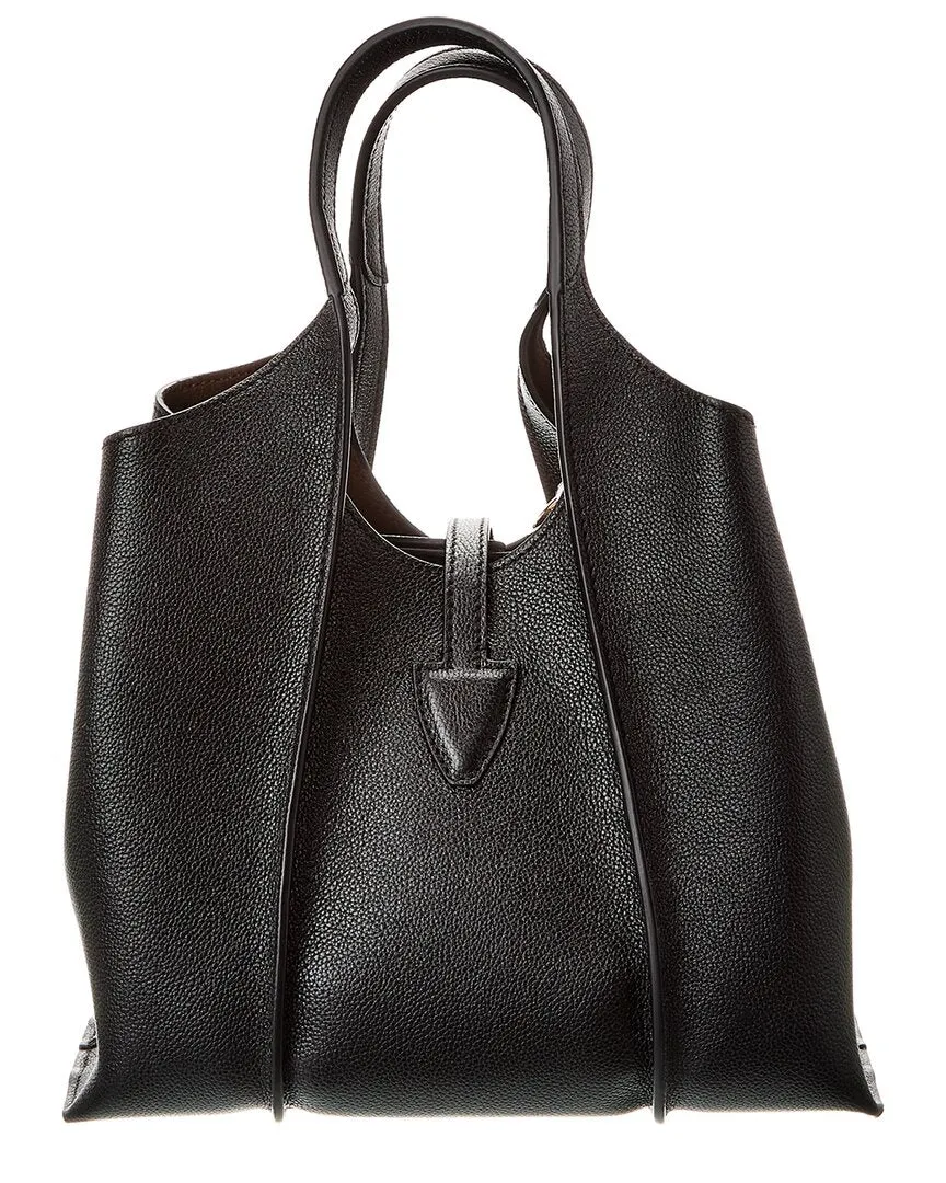 TODs T Timeless Mini Leather Tote, Black